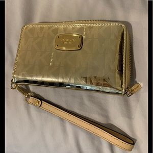 Michael Kors gold wallet